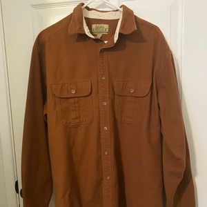 size L Mens Cabela’s Brown Long Sleeves